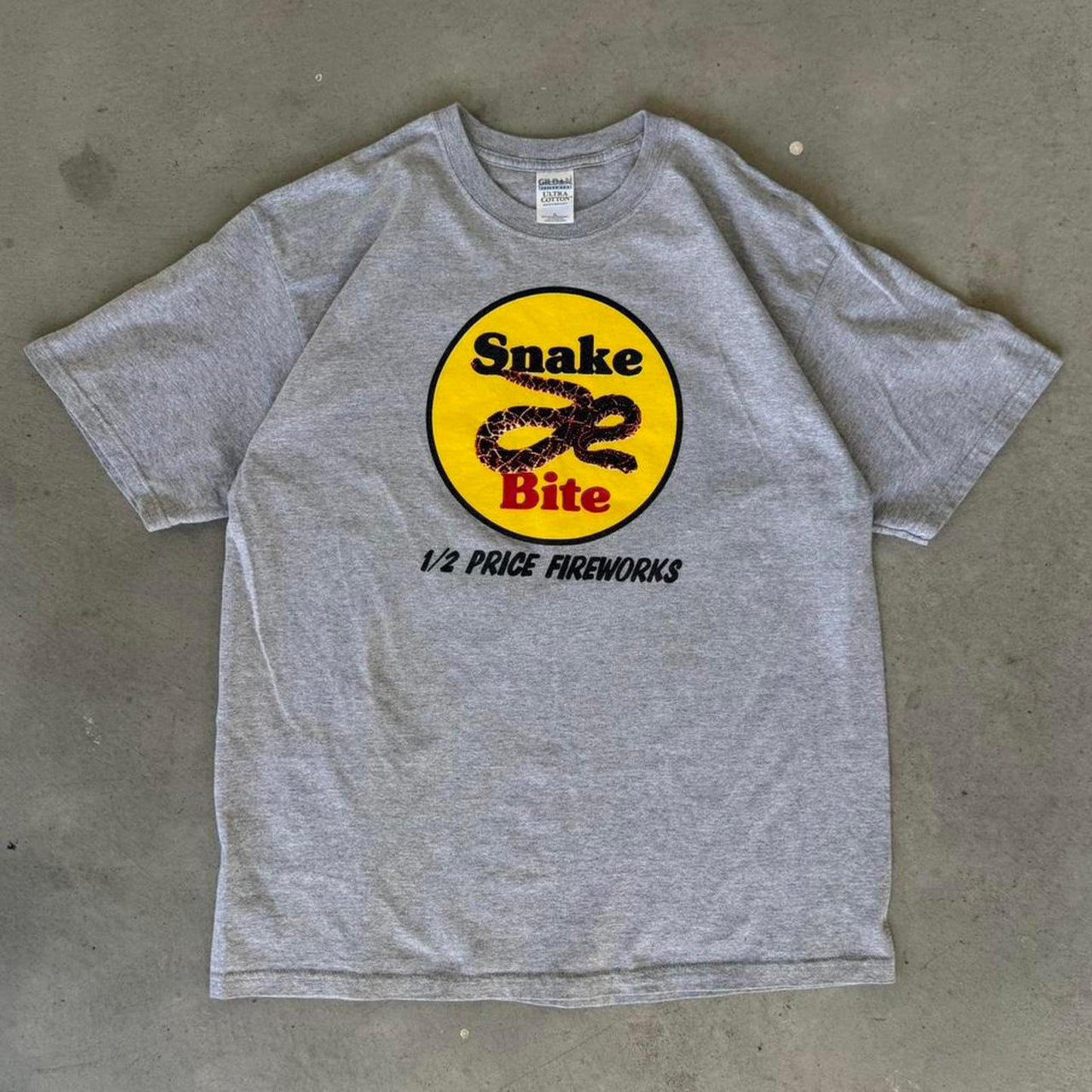 Vintage 90s Snake Bite Firework Promo T-Shirt - X-Large