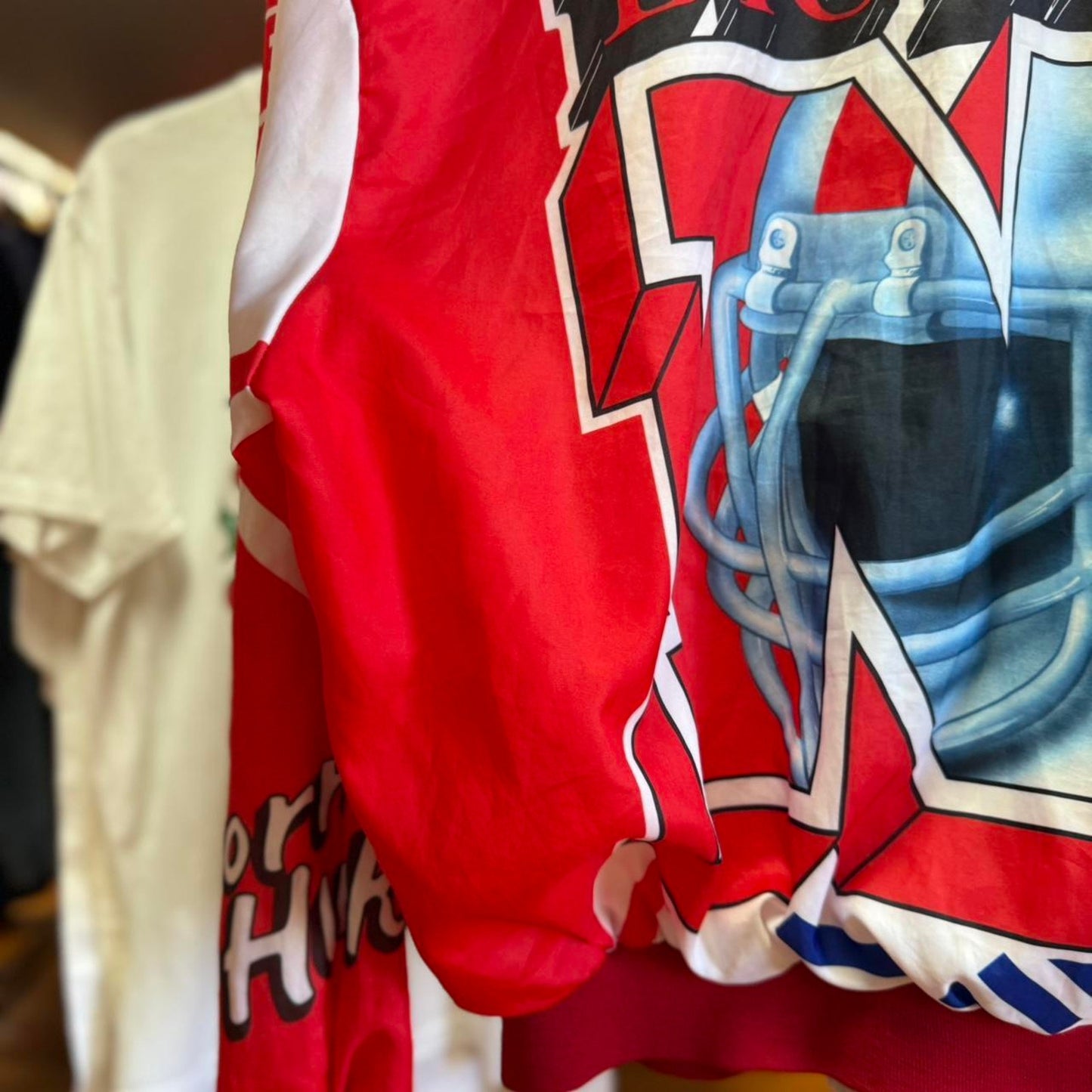 Vintage 90s Nebraska Huskers Chalkline AOP Satin Jacket - Large