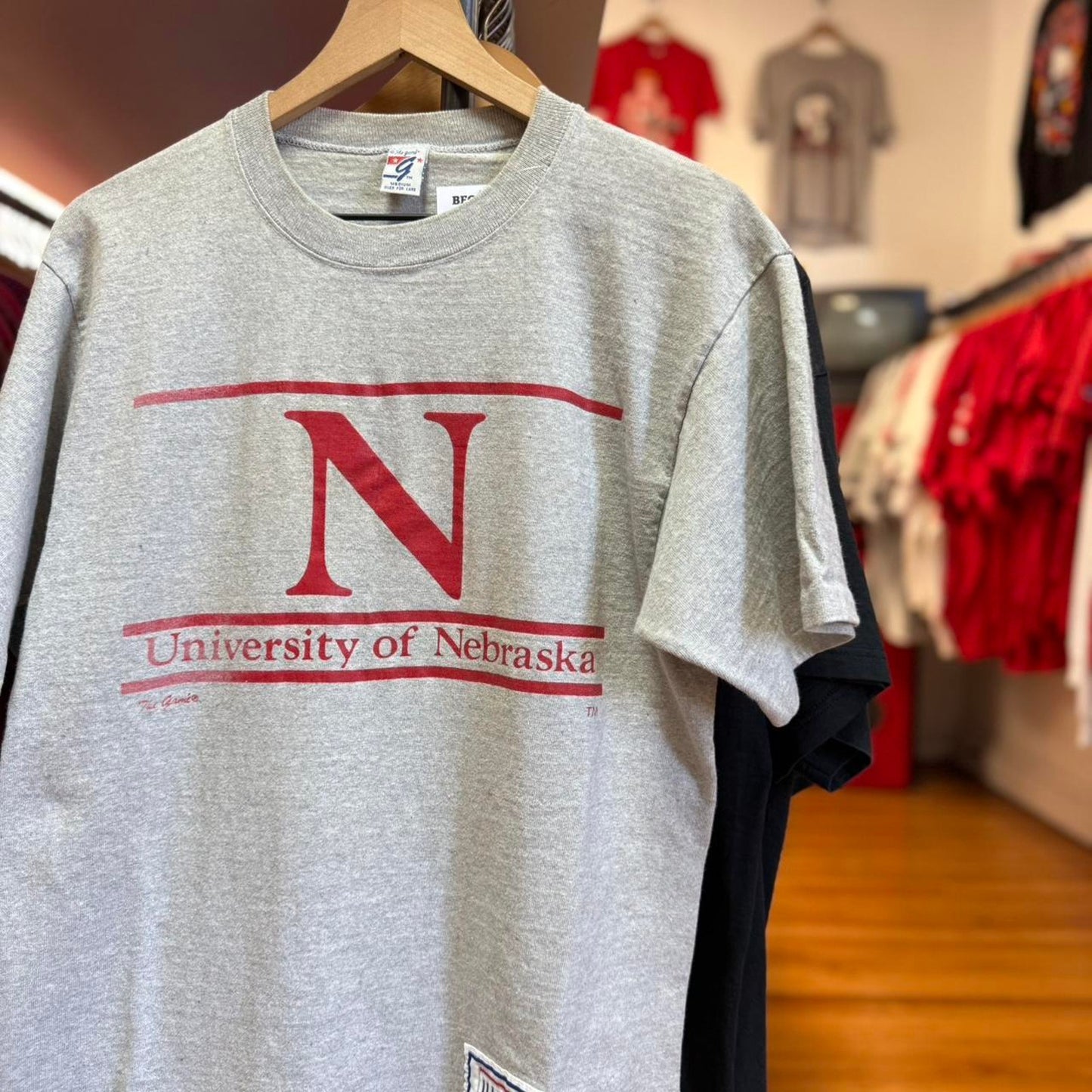 Vintage 90s Nebraska Huskers The Game Tri Bar T-Shirt - Medium