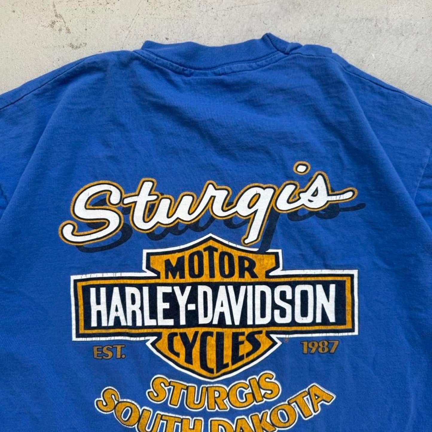 Vintage 1988 Sturgis Harley Davidson Motorcycles Biker T-Shirt - X-Large