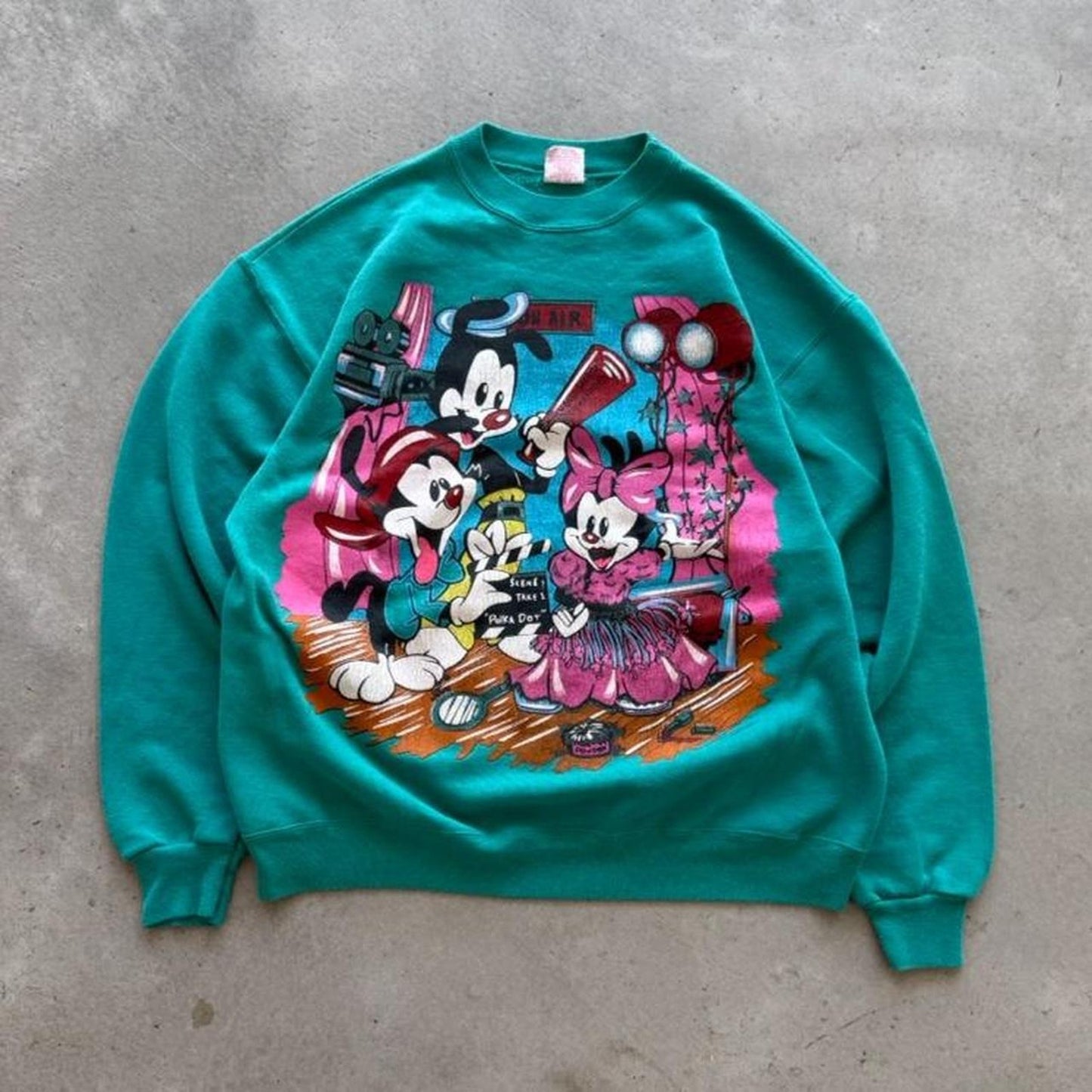 Vintage 90s Animaniacs Cartoon Character T-Shirt - Large