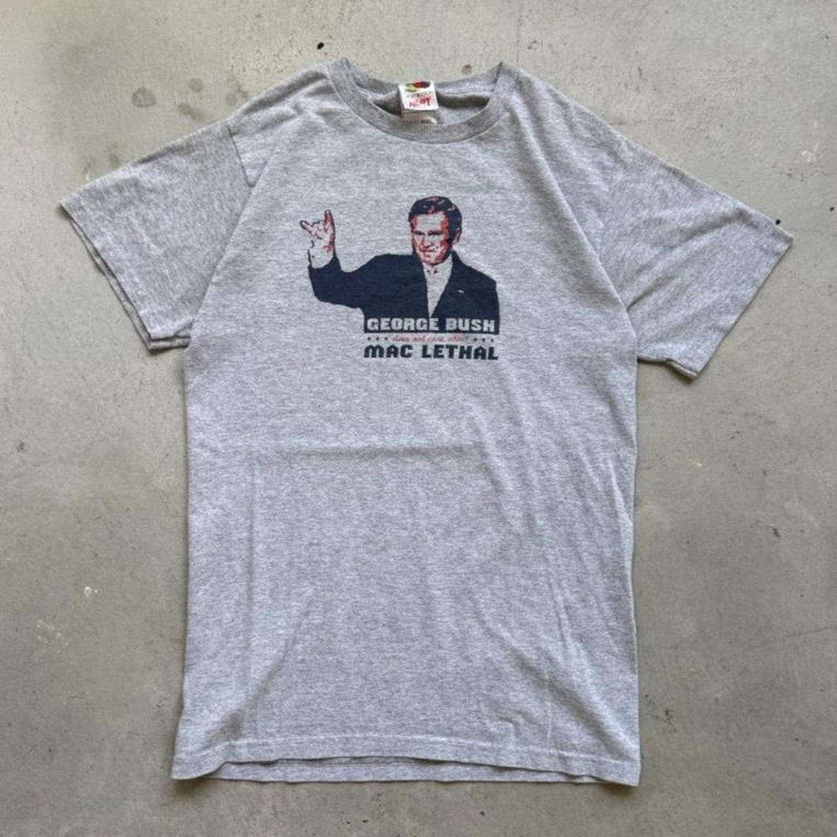 Vintage Y2K George Bush Hates Mac Lethal Rap T-Shirt - Small