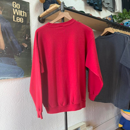 Vintage 90s Nebraska Huskers Embroidered Crewneck  - Large