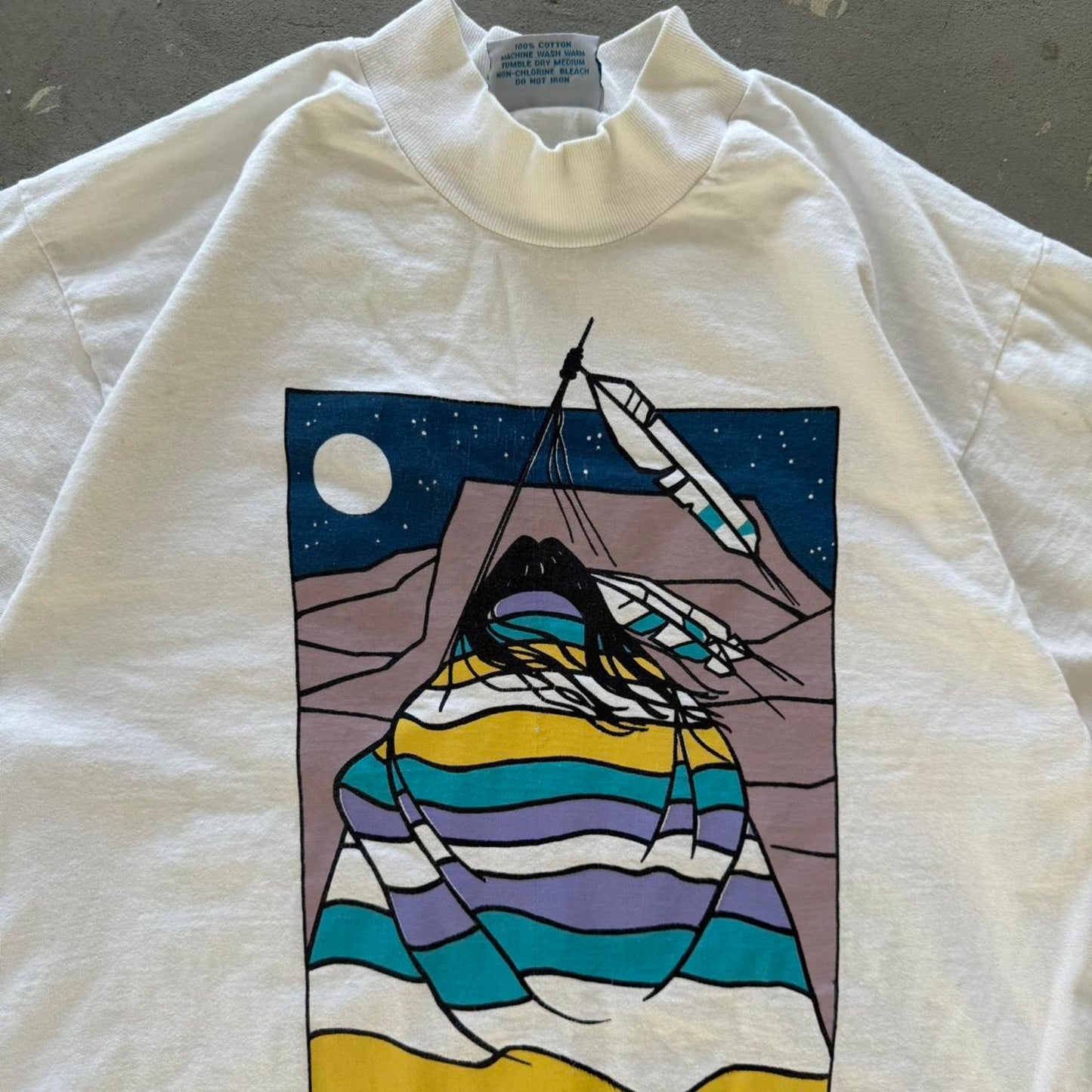 Vintage 90s O’Neill Native Art Style T-Shirt - Medium