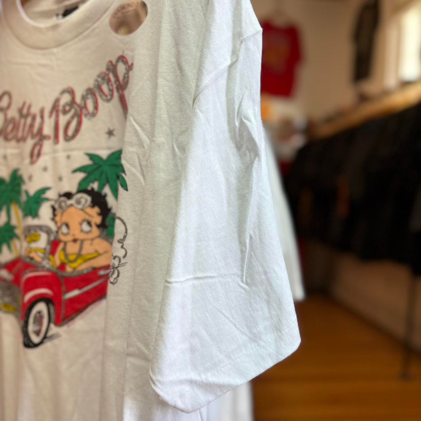 Vintage 90s Betty Boop Glitter Cartoon T-Shirt