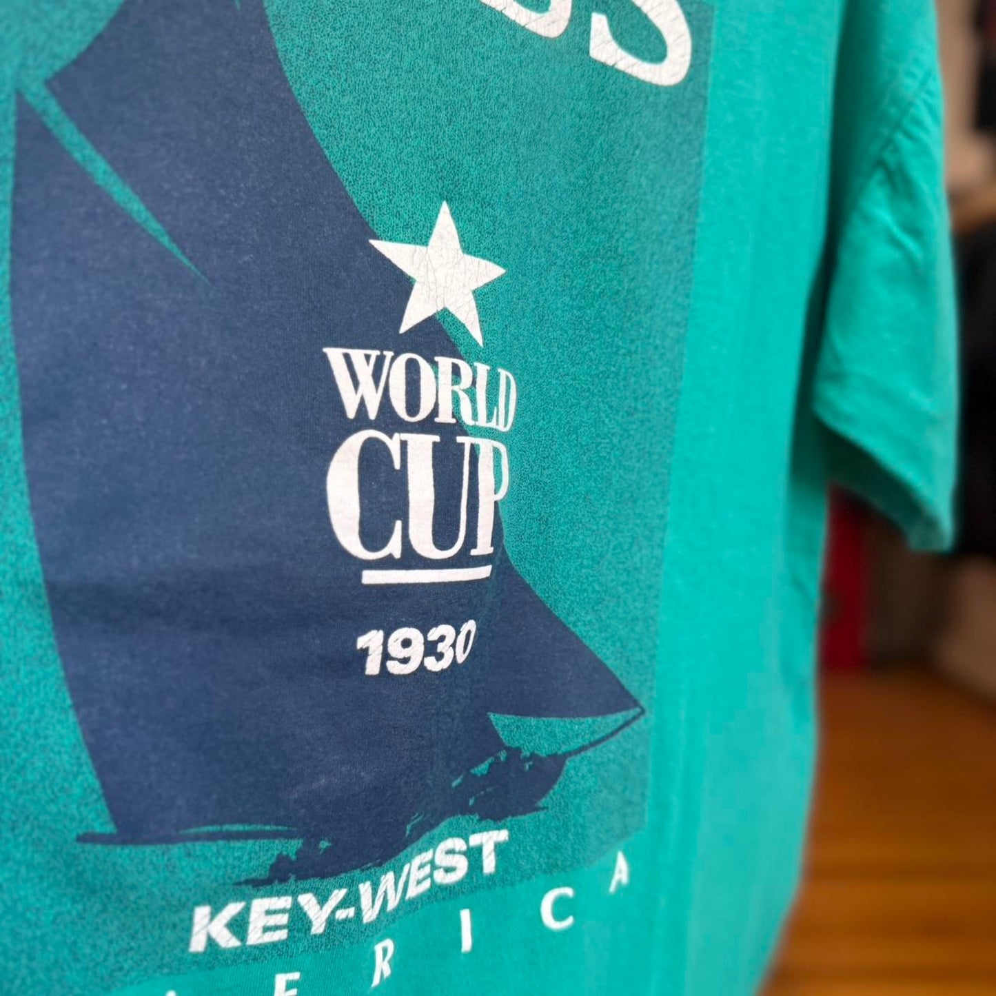Vintage 90s Boss World Cup Key West America T-Shirt