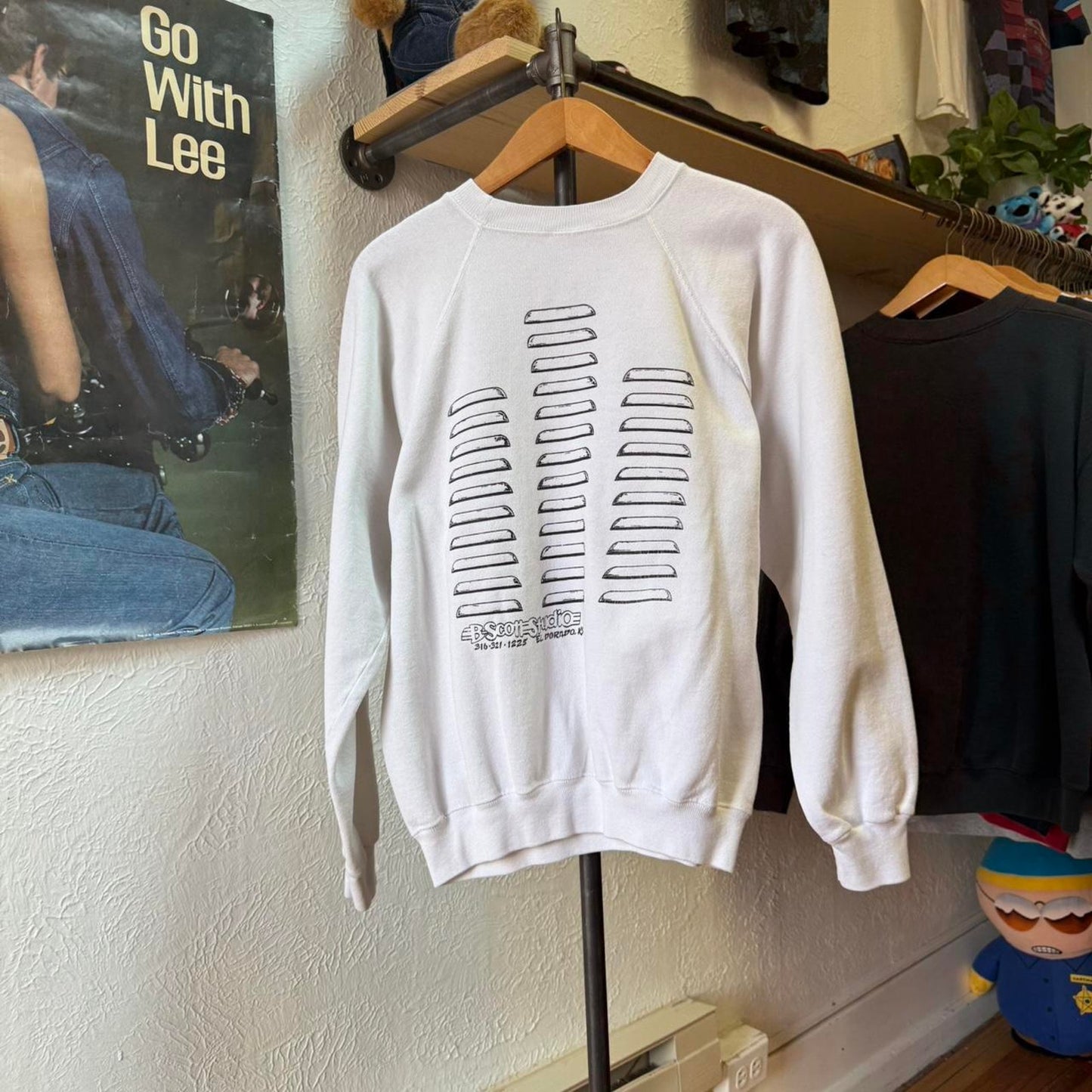 Vintage 80s Last Run Hot Rod Car Crewneck - Large