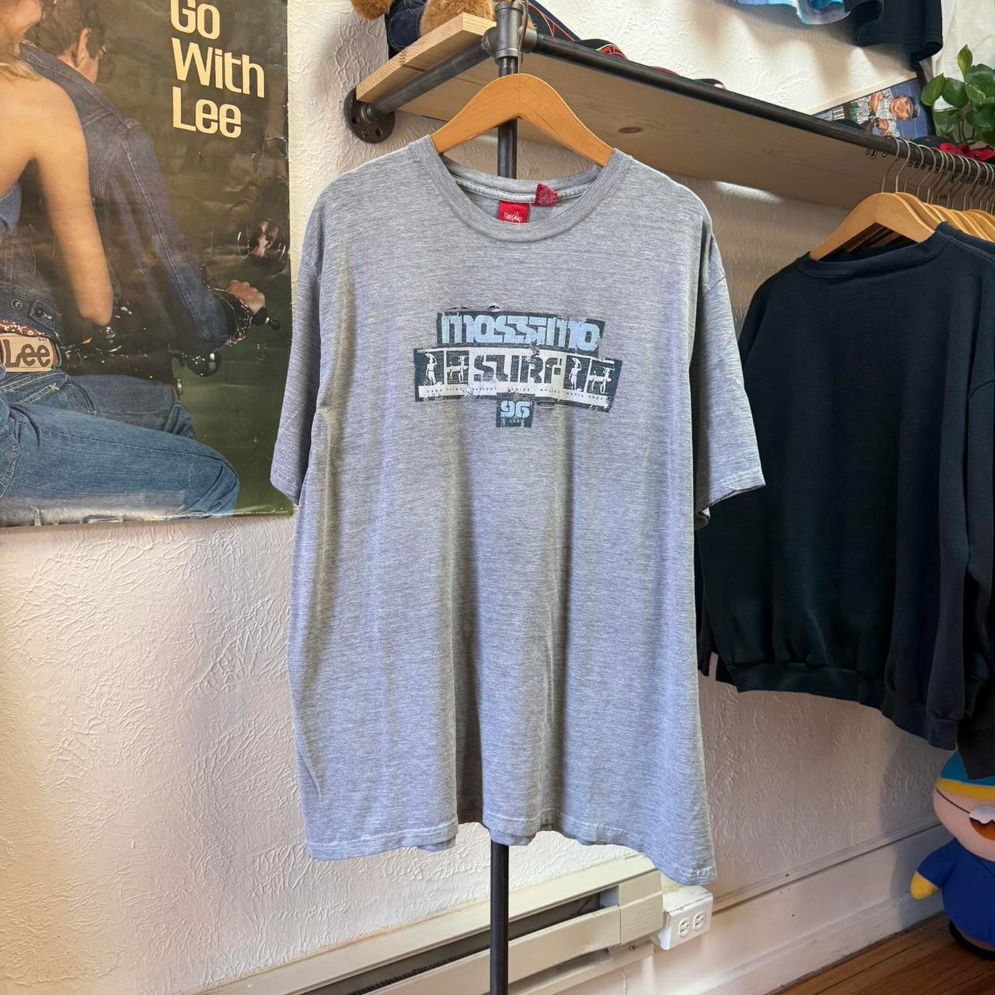 Vintage Mossimo Surfing Distressed Surf T-Shirt - X-Large