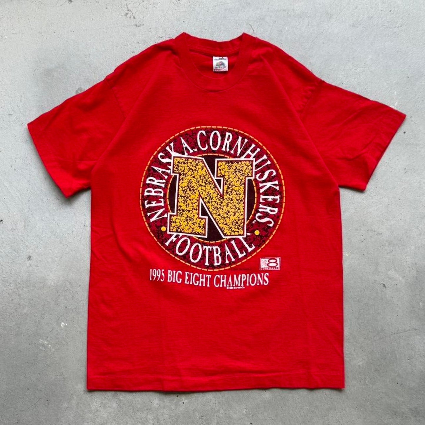 Vintage 1995 Nebraska Huskers Big Right Champions T-Shirt - Large