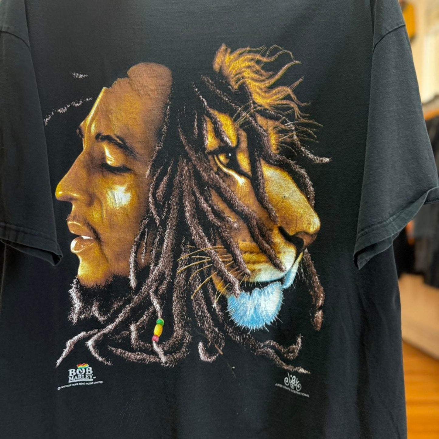 Vintage 90s Bob Marley Lion Jamaica Rasta Band T-Shirt