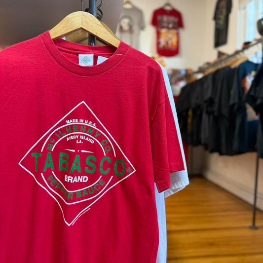 Vintage 90s Tabasco Hot Sauce Food T-Shirt