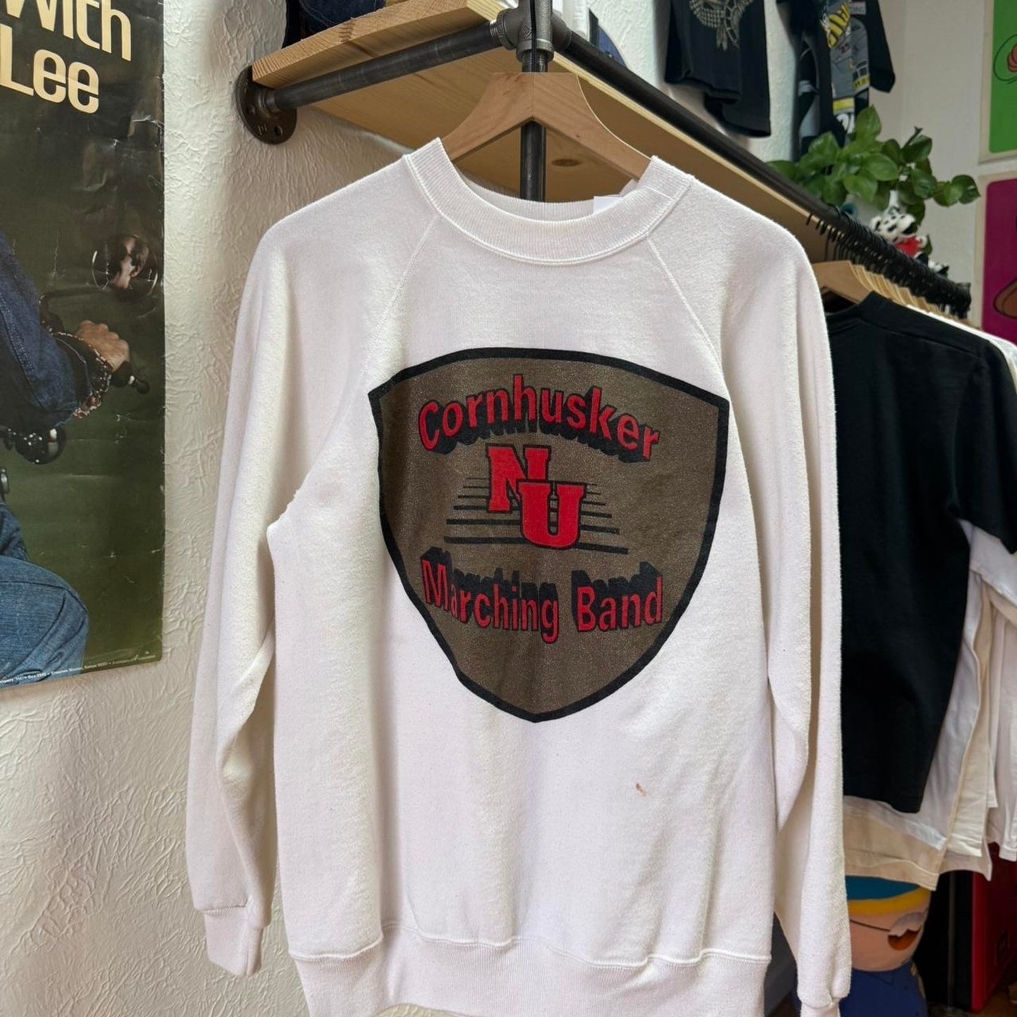 Vintage 90s Nebraska Marching Band Crewneck - Large
