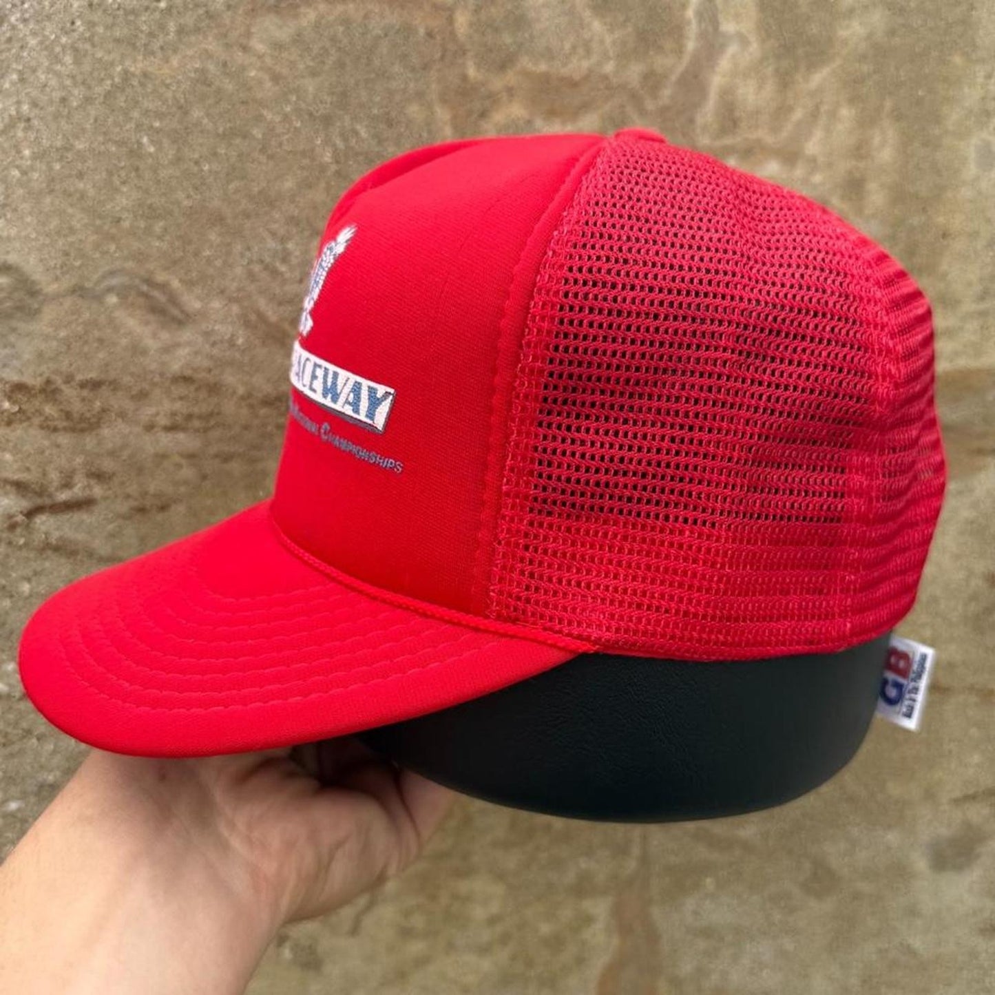 Vintage 90s Eagle Raceway Nebraska Racing Trucker Cap