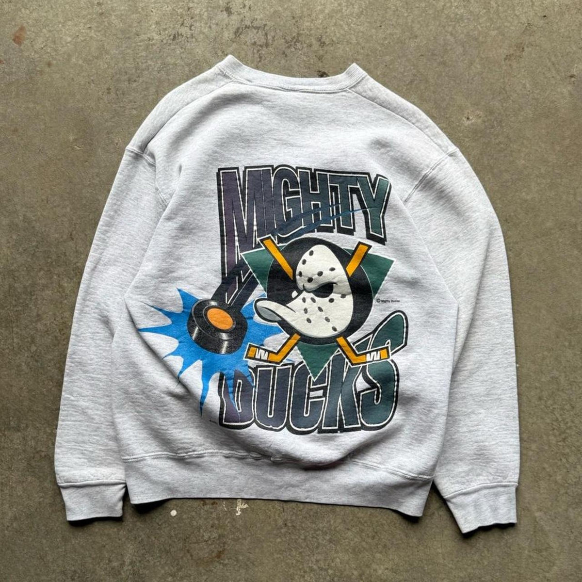 Vintage 90s Might Ducks NHL Hockey Crewneck - Large