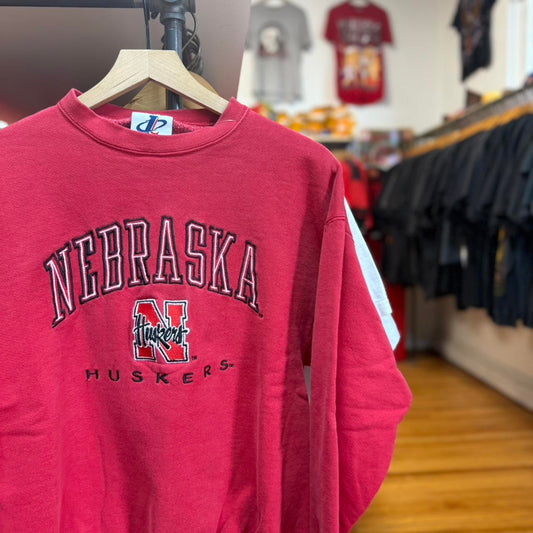 Vintage 90s Nebraska Huskers Embroidered Crewneck