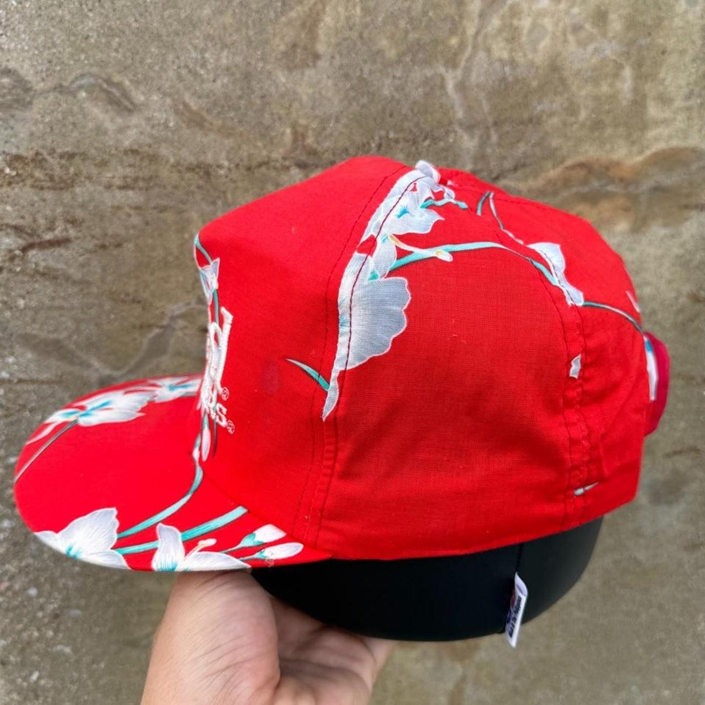 Vintage 90s Budweiser Bud King of Beers Floral Snapback