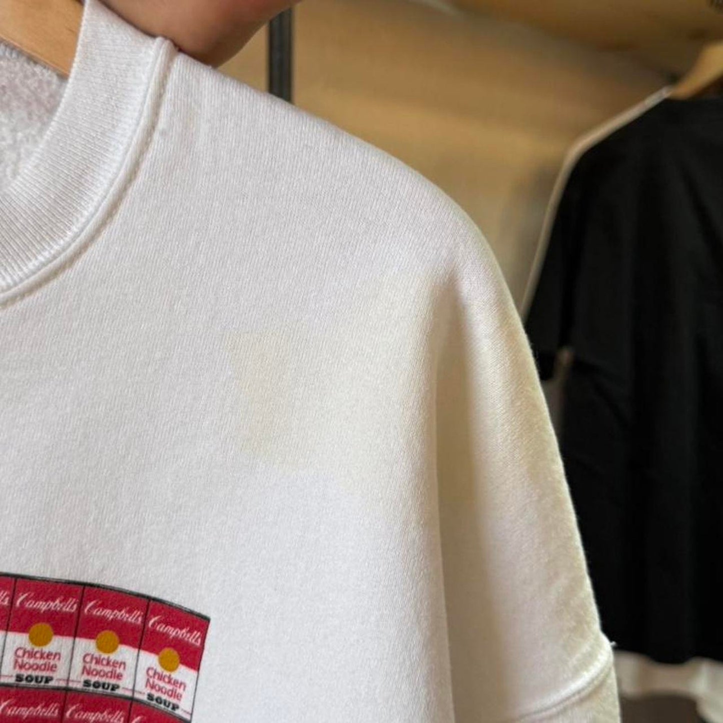 Vintage 90s Campbells Soup American Flag Crewneck  - X-Large