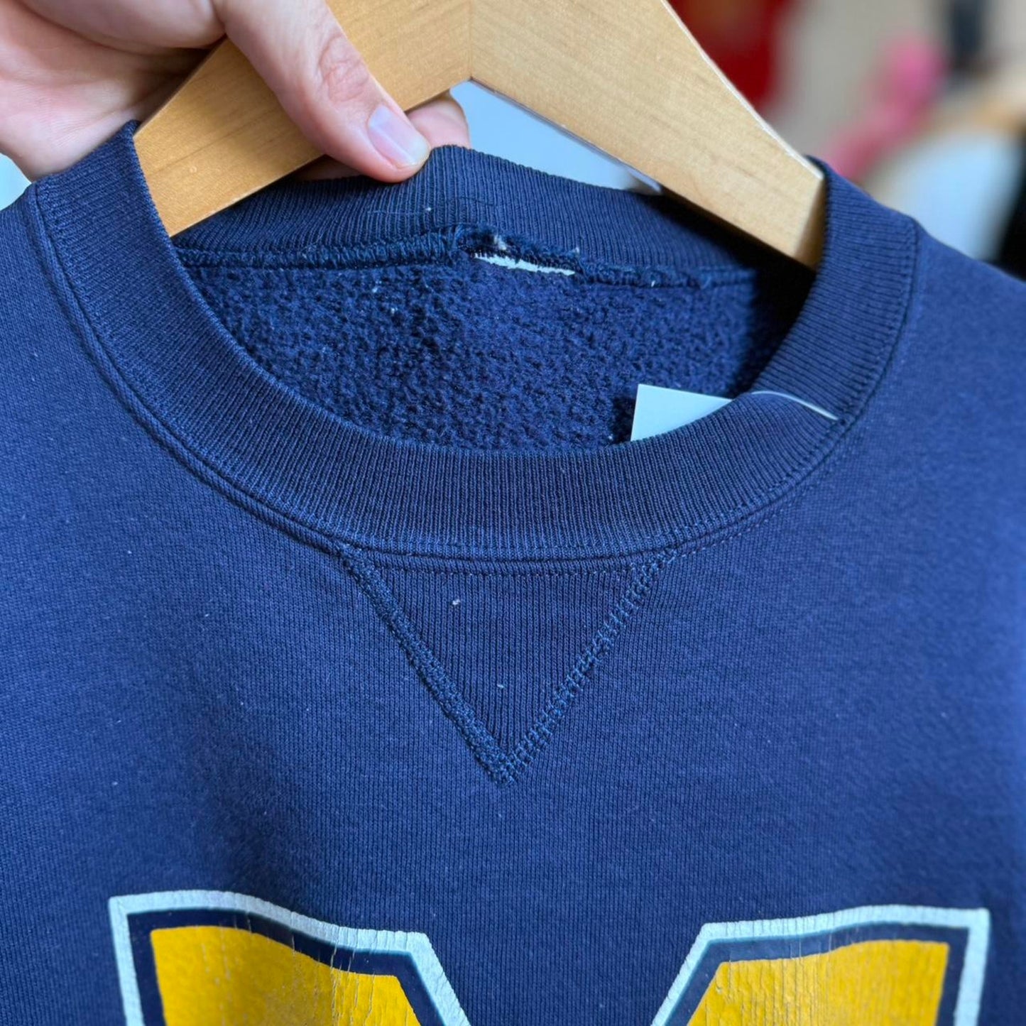 Vintage 90s Michigan Wolverines College University Crewneck