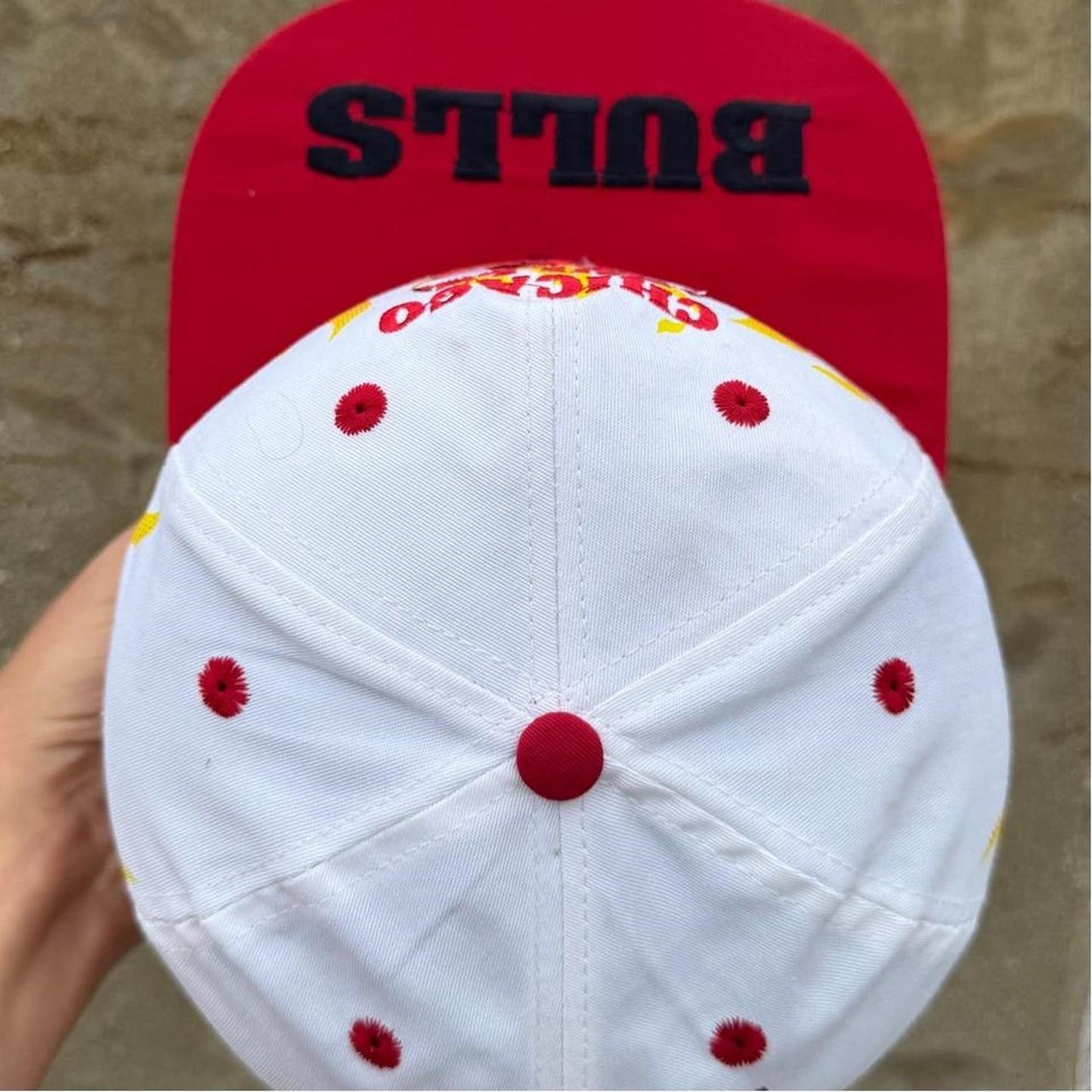 Vintage 90s Chicago Bulls Flame NBA Snapback Kids