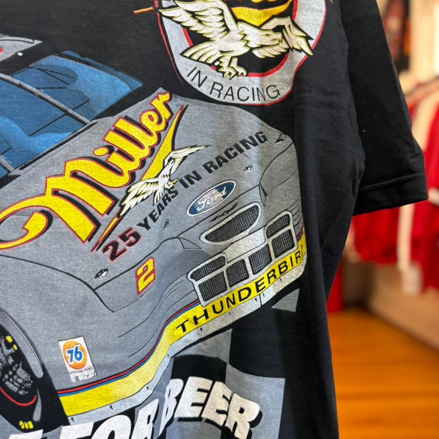Vintage Miller Racing 25th Anniversary AOP Racing NASCAR T-Shirt - X-Large