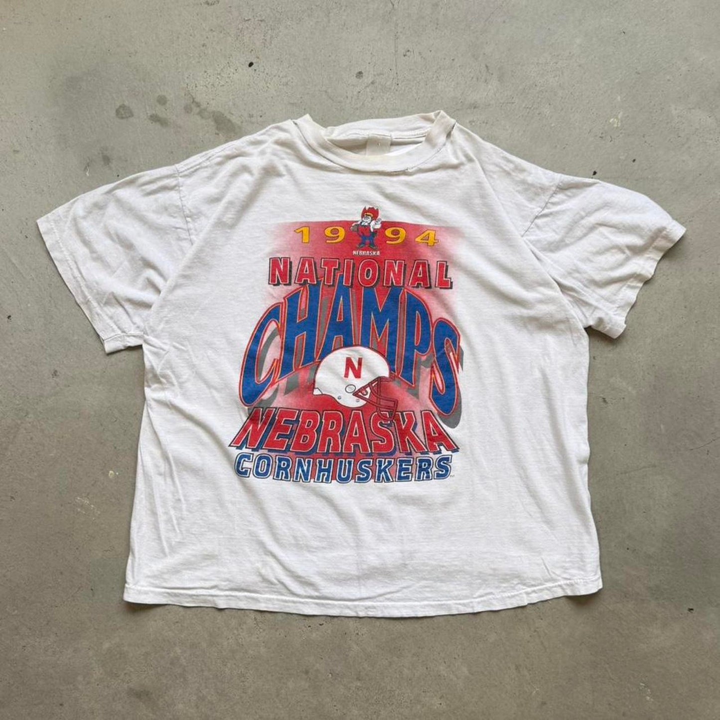 Vintage 1994 Nebraska Huskers National Champs T-Shirt - X-Large