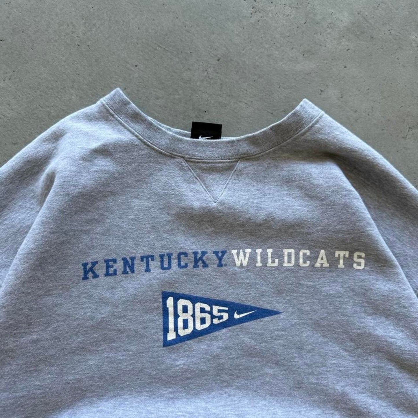 Vintage 90s Kentucky Wildcats Nike Swoosh Crewneck - XX-Large