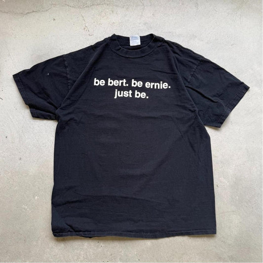 Vintage 90s Bert and Ernie Just Be Sesame Street T-Shirt - X-Large