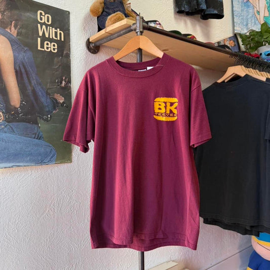 Vintage 90s Burger King Love This Place Flame T-Shirt - Large