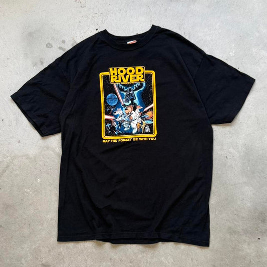 Vintage 90s Star Wars Hood River Oregon Parody T-Shirt - X-Large