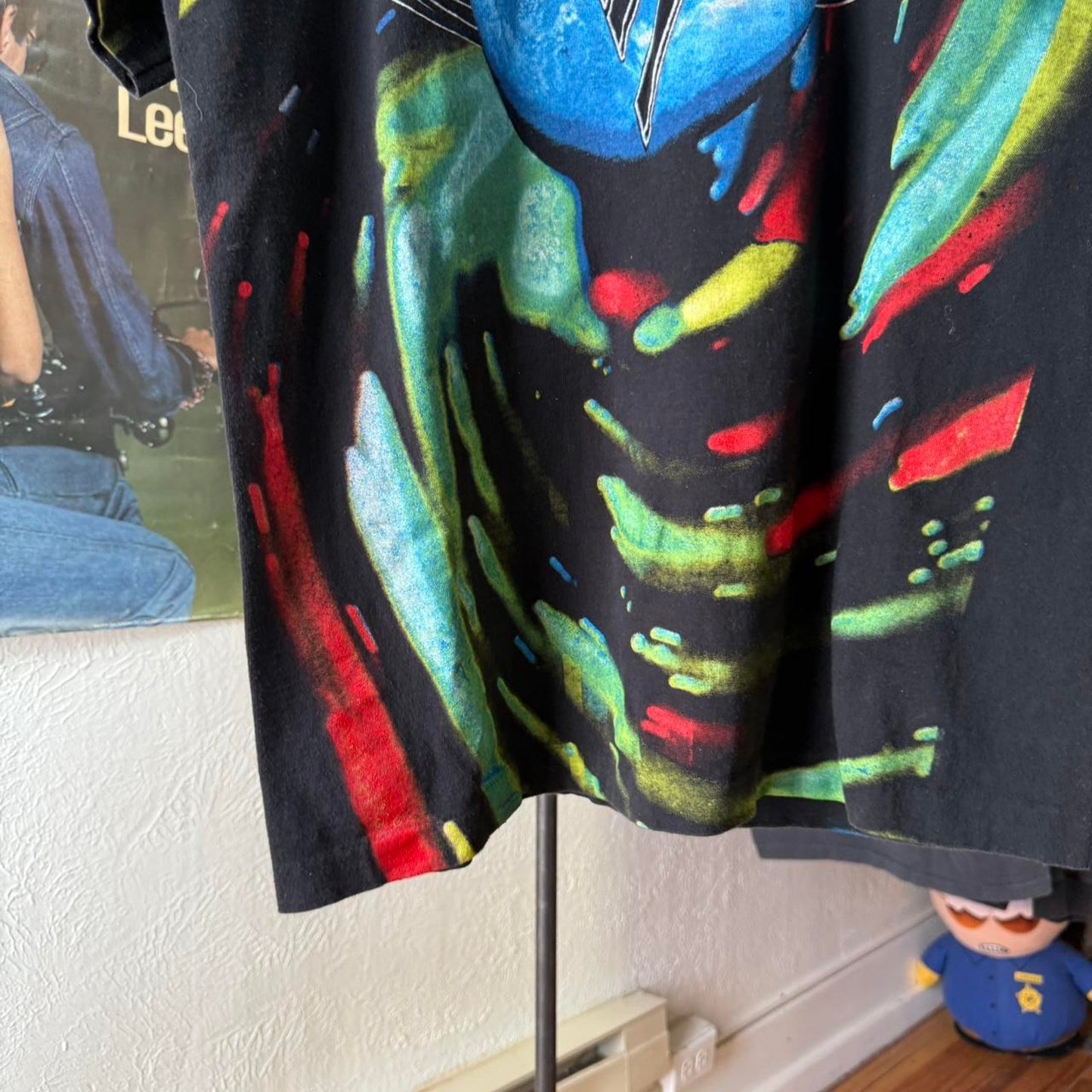 Vintage 90s Van Halen Live All Over Print Band T-Shirt - Large