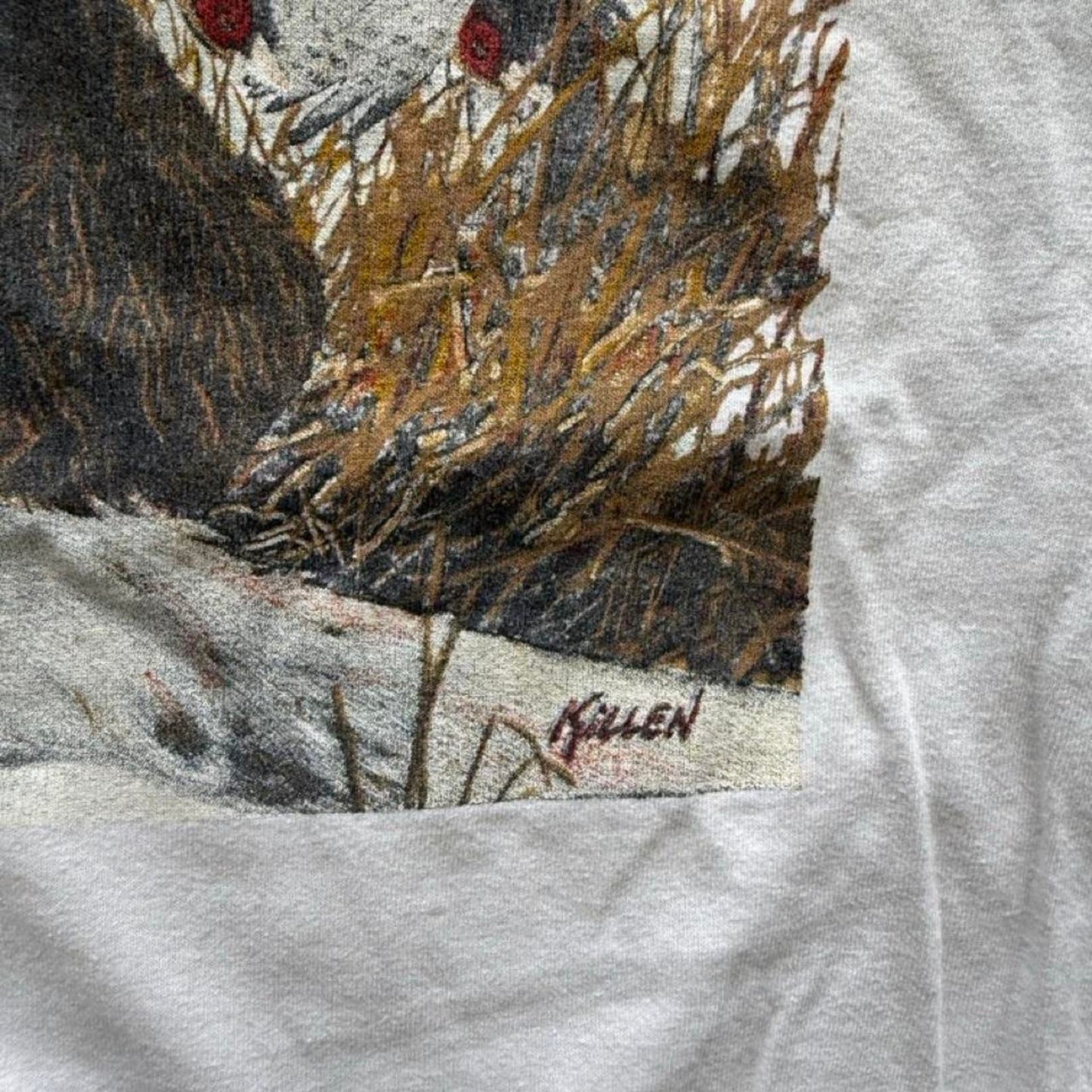 Vintage 90s Lee Hunting Dog Animal T-Shirt - X-Large