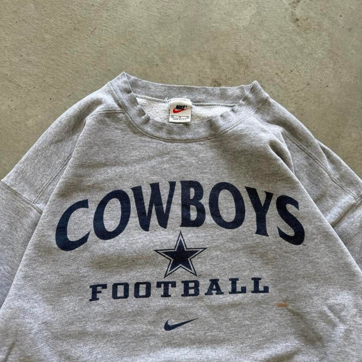 Vintage 90s Nike Center Swoosh Dallas Cowboys Crewneck - X-Large