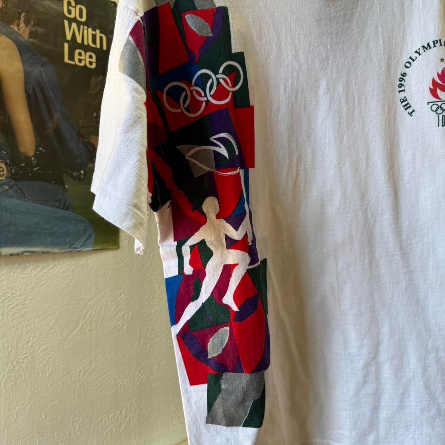 Vintage 1996 Atlanta Olympics Torch Relay T-Shirt - Large