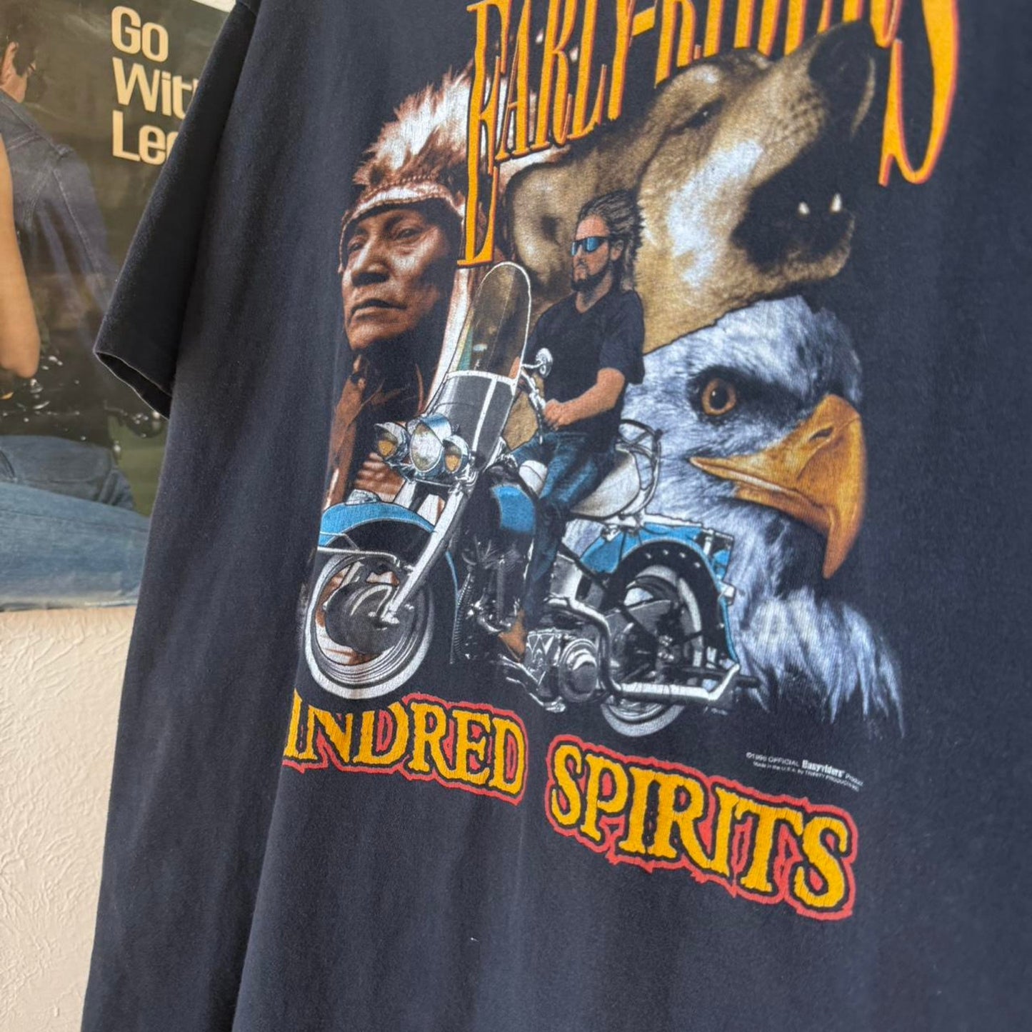 Vintage 90s Early Riders Kindred Spirits Harley Biker T-Shirt - X-Large