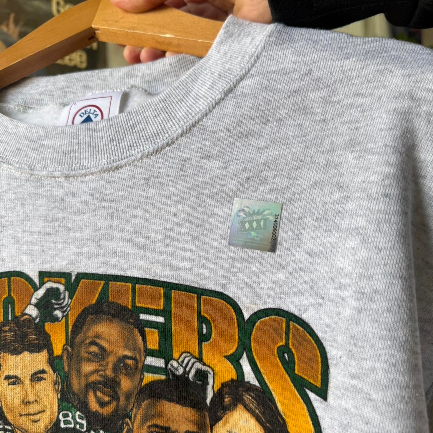 Vintage 90s Green Bay Packers Super Bowl Champions NFL Crewneck - Large