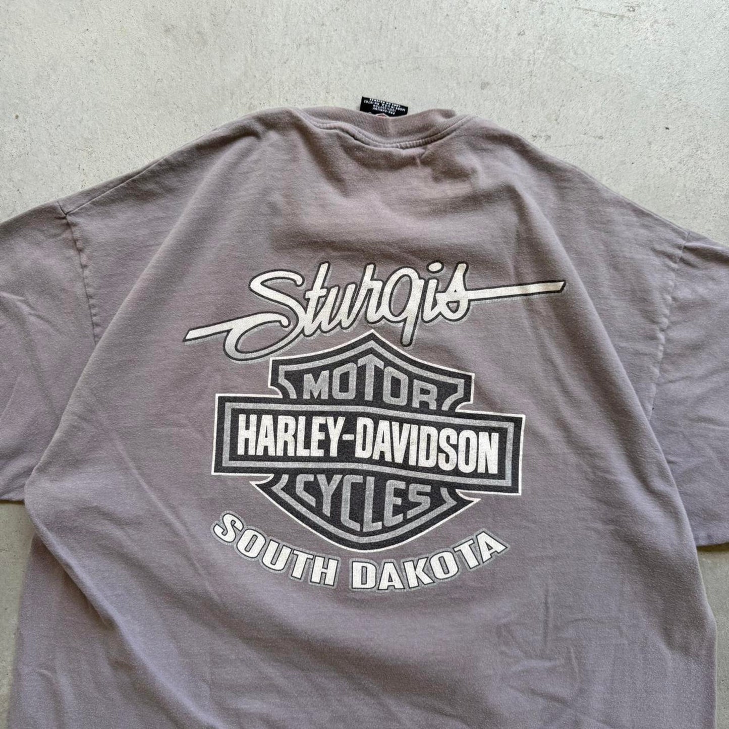 Vintage Harley Davidson Motorcycles Black Hills Rally Biker T-Shirt - X-Large