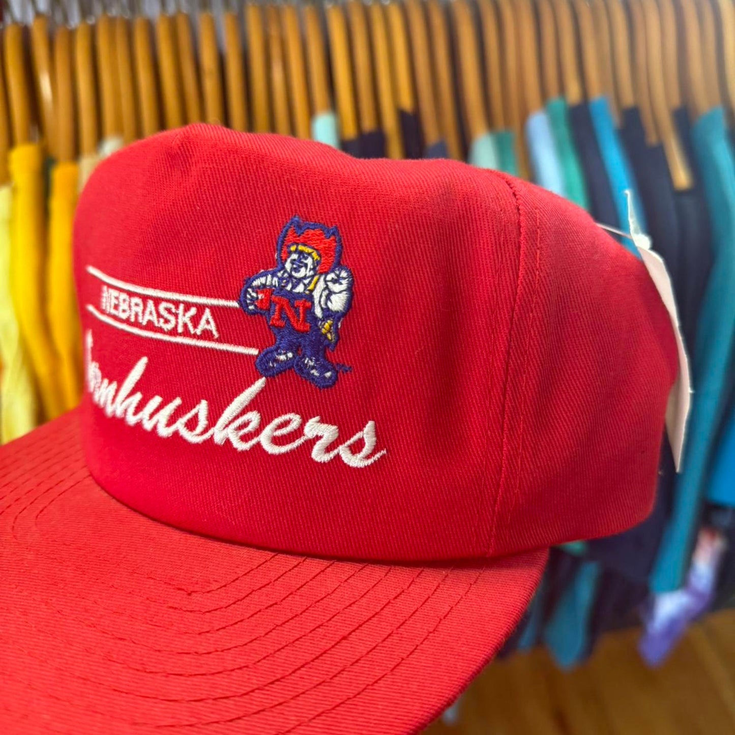 Vintage 90s Nebraska Huskers Herbie Snapback