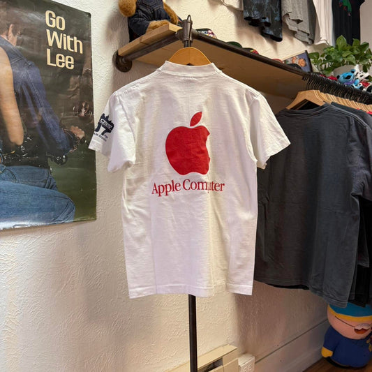 Vintage 80s Race for the Rainbow Apple Computers T-Shirt - Medium
