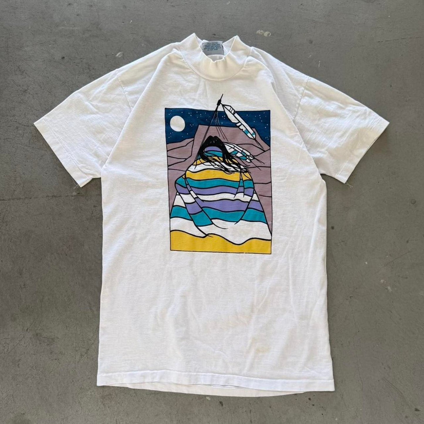 Vintage 90s O’Neill Native Art Style T-Shirt - Medium