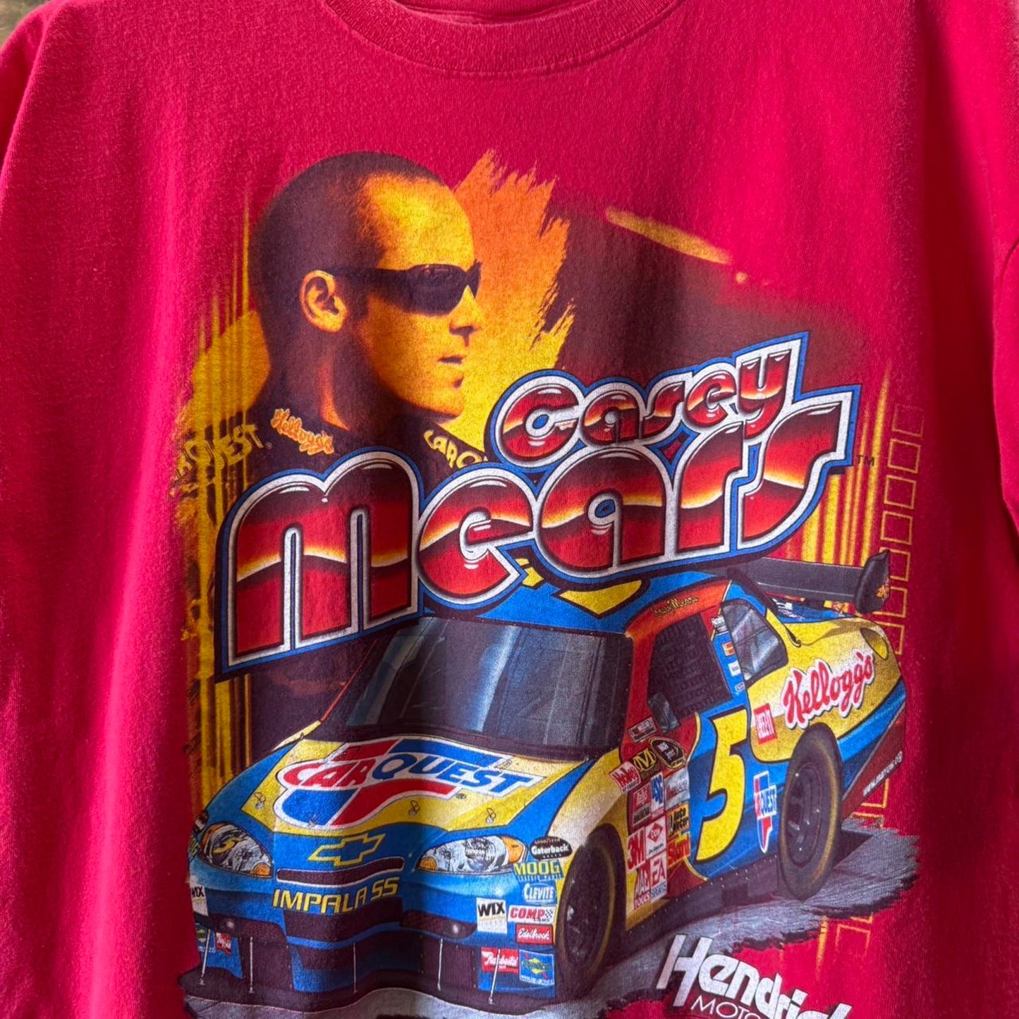 Vintage Y2K NASCAR Casey Mears Racing T-Shirt - X-Large