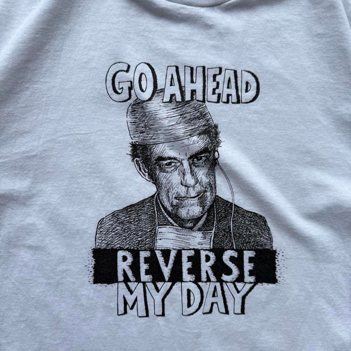 Vintage 90s Go Ahead Reverse My Day Medicine Promo T-Shirt - X-Large