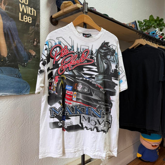 Vintage 90s Dale Earnhardt NASCAR Chess Piece AOP T-Shirt - Large