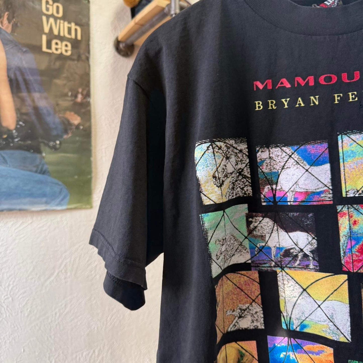Vintage 1994 Mamouna Bryan Ferry Band Art Style T-Shirt - Large