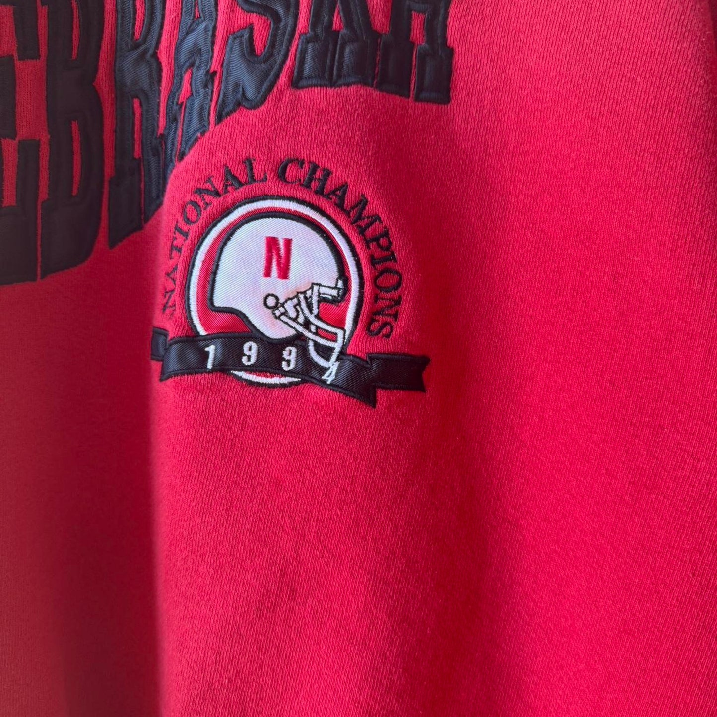 Vintage 90s Nebraska Huskers National Champs Legends Crewneck - X-Large