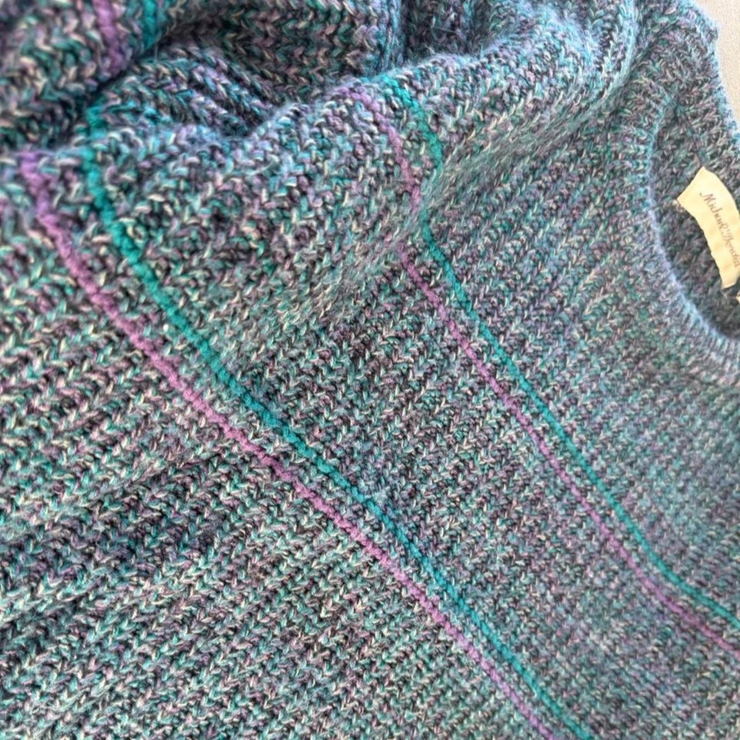 Vintage 90s Striped Sweater - Small