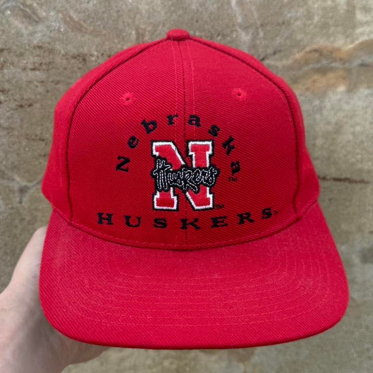 Vintage 90s Nebraska Huskers Russell Athletic Snapback