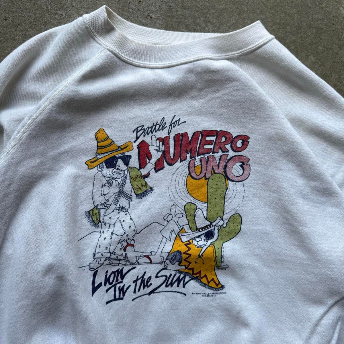 Vintage Numero Uno Lion in the Sun Football Crewneck - X-Large