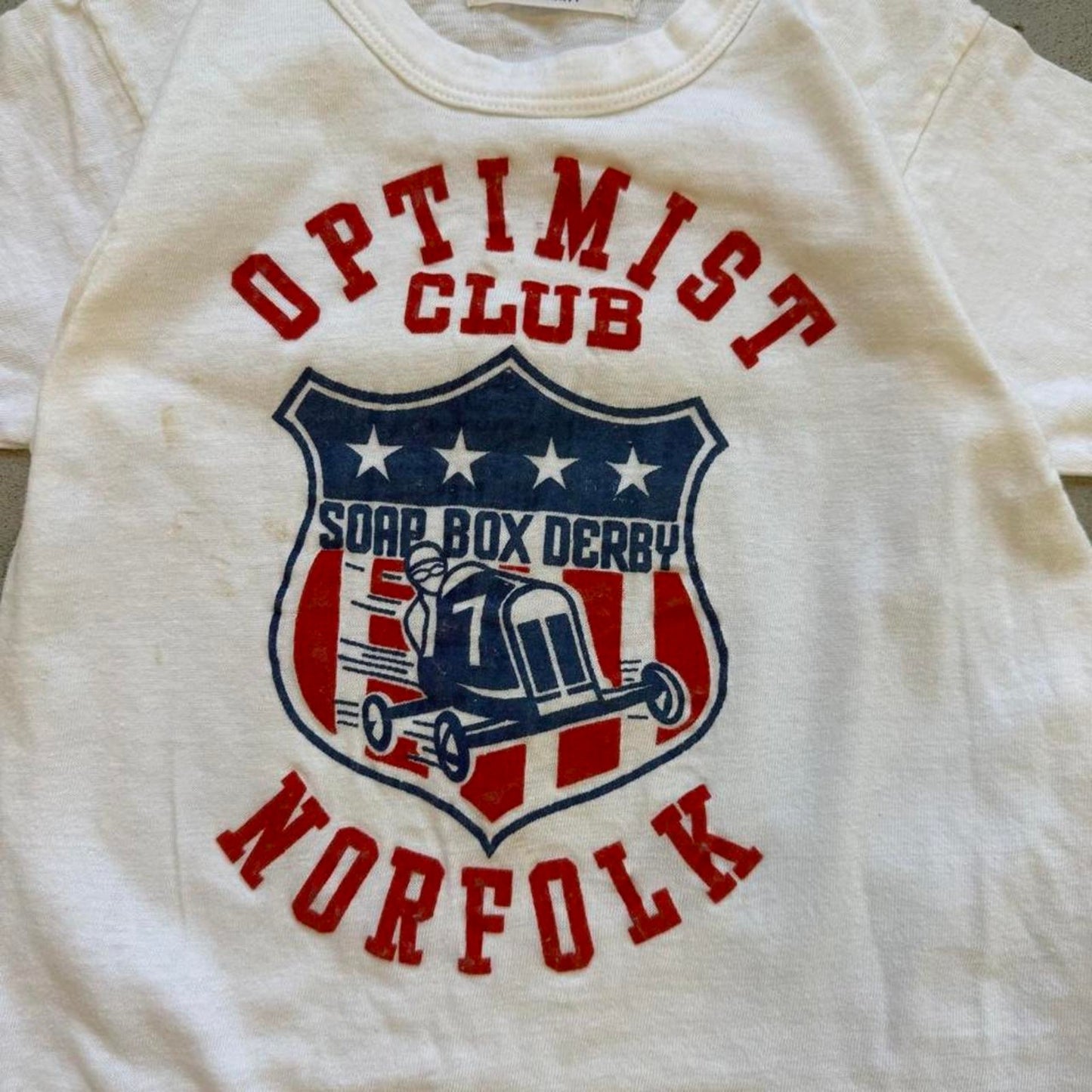 Vintage 70s Optimist Club Norfolk T-Shirt - Kids 4T