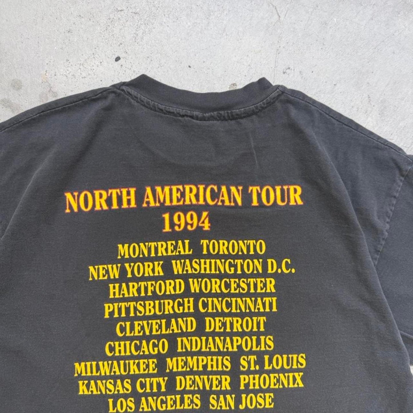 Vintage 90s Eric Clapton North American Tour Band T-Shirt - X-Large