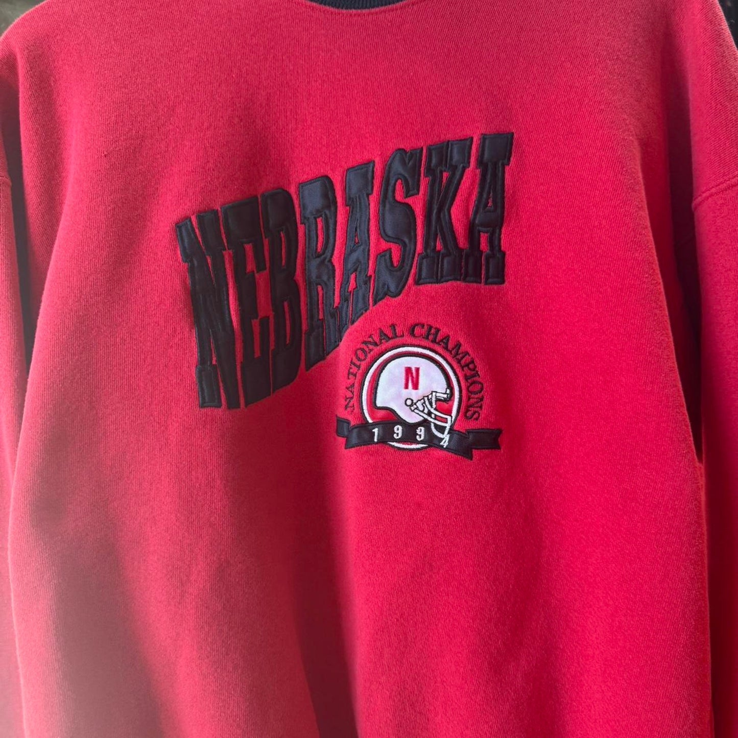 Vintage 90s Nebraska Huskers National Champs Legends Crewneck - X-Large